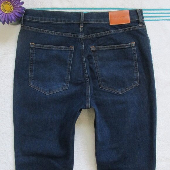 EVERLANE Jeans Size 31 Dark Blue High Rise Skinny Ankle Denim - Picture 6 of 10